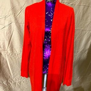 Orange hooded Sweater with hood